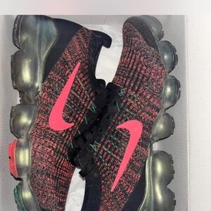 Nike Black and Pink VaporMax Sneakers